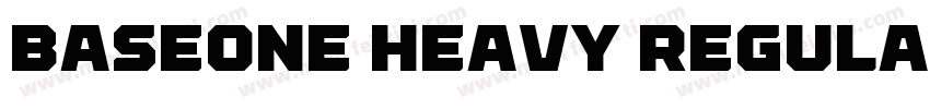 BaseOne Heavy Regular字体转换